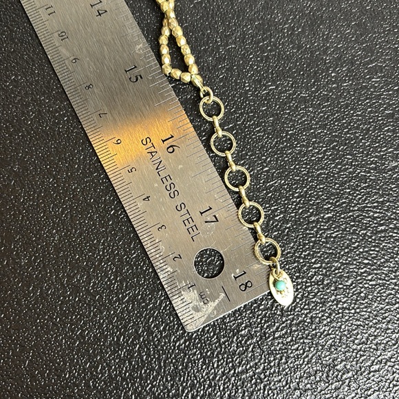 Nine West Gold and Blue Multi-Strand Necklace - Picture 7 of 7